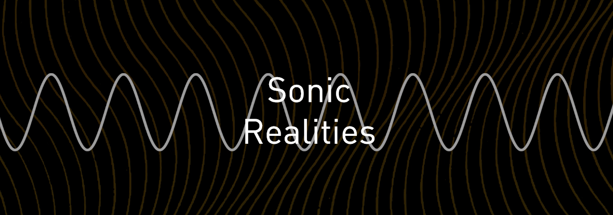 poster for "sonic realities" - decorative