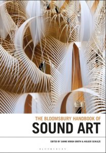 The Bloomsbury Handbook of Sound Art Book cover with image of dried palm leaves