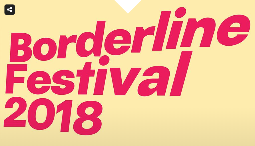 poster for "borderline festival 2018" - decorative